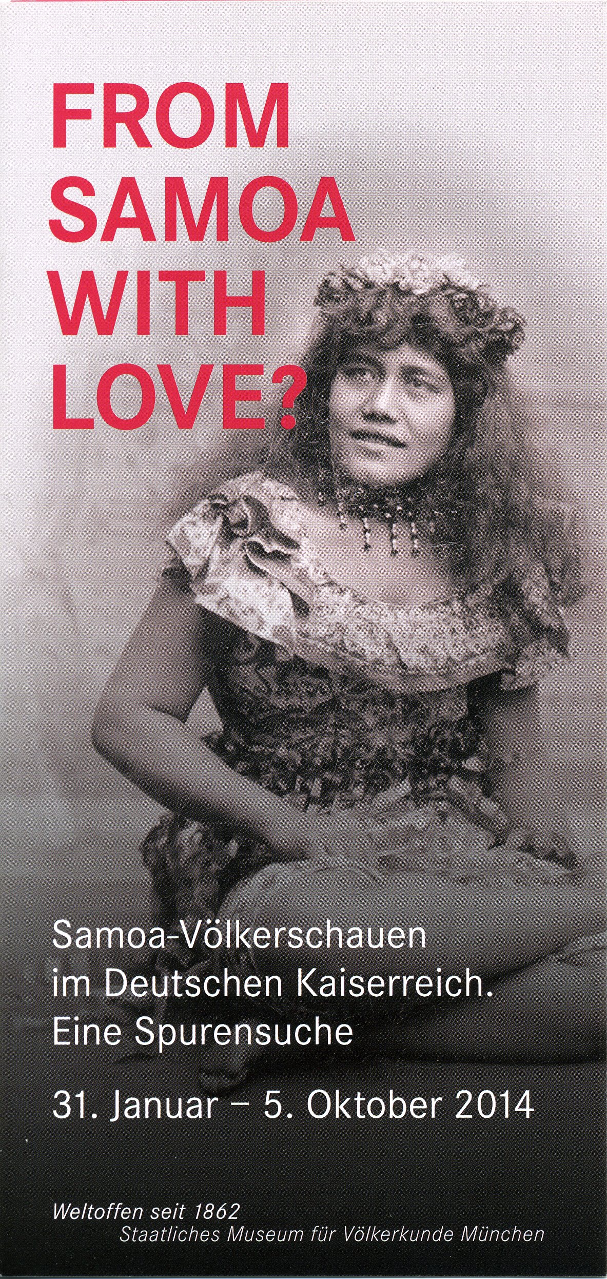 © Staatliches Museum für Völkerkunde München From Samoa with Love?